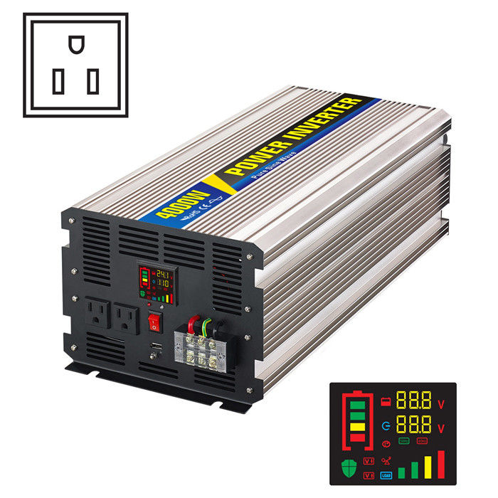 4000W High Frequency Power Inverter 12V Input With Digital Display